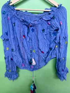 Boho Off-Shoulder Blouse