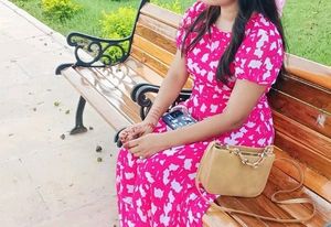 Flower Printed Gown