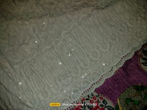 Beautiful Sequin White Skirt For Women