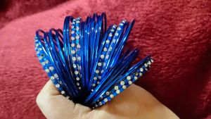 Blue &amp; Diamond Bangle Set