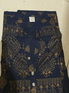 Elegant Navy Blue Kurta