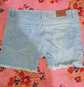 Light Wash Denim Shorts