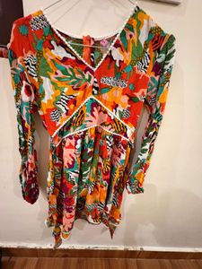 The Dry StatePrinted Fit & Flare Dress From Ajio