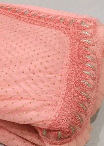 pink party wear sharee 💕