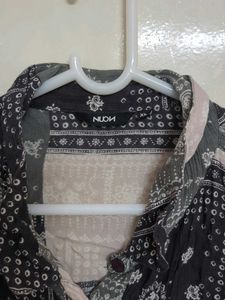 Patchwork Print Shirt