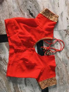 Beautiful Orange Saree