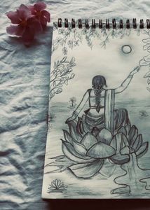 Beautiful Pencil Art On Canvas Paper