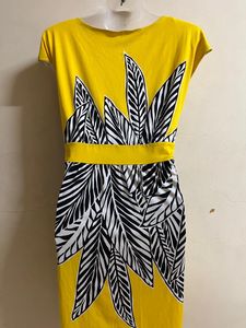 Korean Yellow Party Wear One Piece
