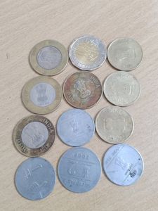 Few Coins Of Rs. 20, 10, 2 And 1