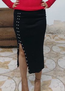 Chic Black Pencil Skirt