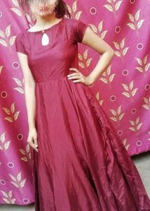 Full Fleared Gown With Can Ca