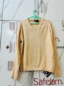 Mens Beige Sweater In Good Condition