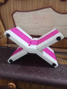 Pink & White Book Stand