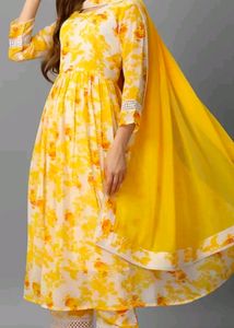 Yellow Anarkali