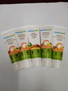 Mamaearth Vitamin C Face Wash And Cream Combo Of 5