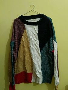 Woolen Multi colour Top