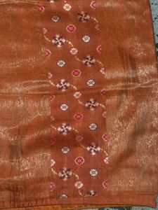 Elegant Orange Saree