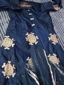 Gown For Wedding With Pant And Dupatta