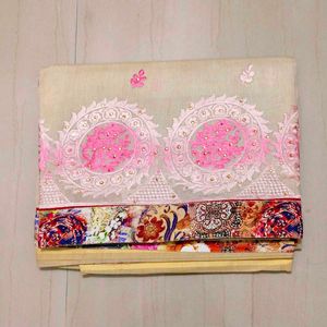 Elegant Embroidered Saree