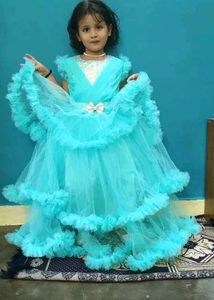 Party Wear Layered Gown