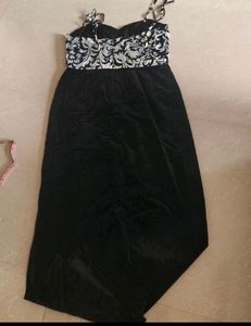 Party Wear Black Gown