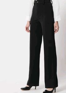 Vintage Inspired Black Wide Leg Trousers