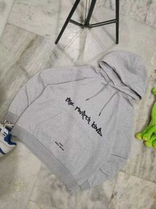 Grey Hoodie with Graphic Print