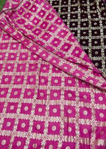 Pink Dola Silk Saree