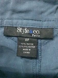 Blue Cargo Shorts