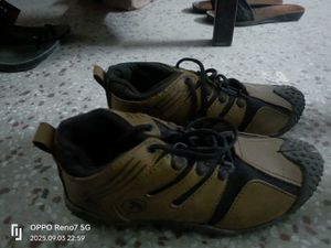 Unique Brown Leather Look Shoes