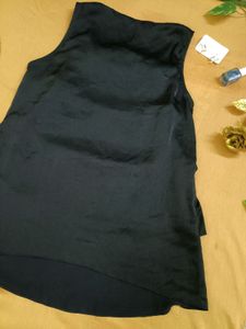 Black Satin Top