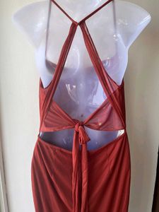 Elegant Burgundy Maxi Azazie Dress(A6)