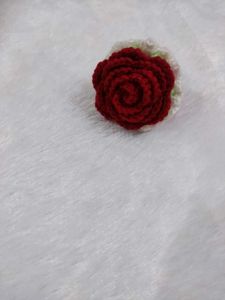 Crochet Rose Mini Bouquet Keychain