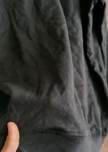 Black Premium Fleece Hoodie For Men ♻️