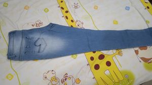 Denim Bottom Skinny Jeans New With Tag