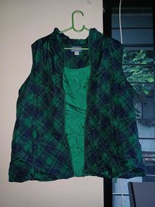 Plaid Puffer Vest