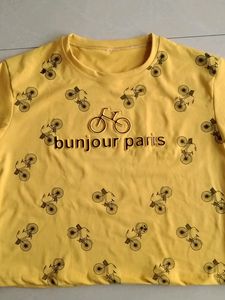Yellow Crop Top Size-M