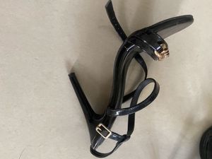 Elle Black Heel Sandals