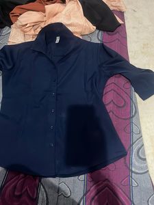 Navy Blue Women's Shirt