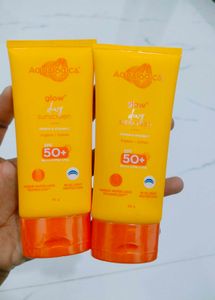Pack Of 2 ❤️ Aqualogica Glow 🌟 Sunscreens ✅