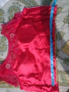 Red Embroidered Blouse