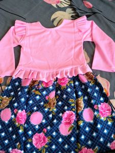 New Girl Cute Pink &amp; Floral Dres