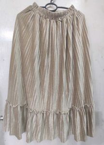 Pleated Ruffle Skirt