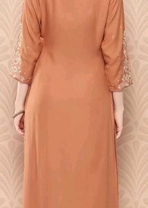 Elegant Brown Embroidered Kurta