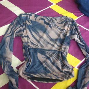 Zara Marble Print Top
