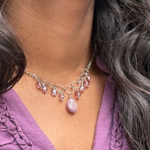 Pink Beaded Necklace