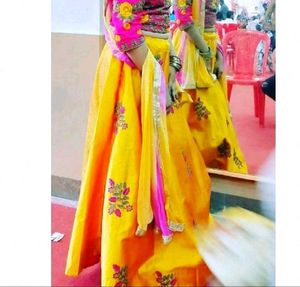 Stunning Yellow Lehenga Choli Set