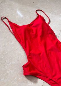 Red Hot Bay Watch Swim Wear Bodysuit Monokini