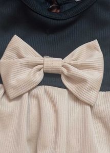 Stylish Two-Tone Mini Dress