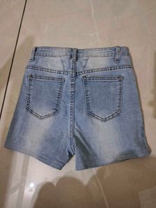 Denim High Waist Shorts